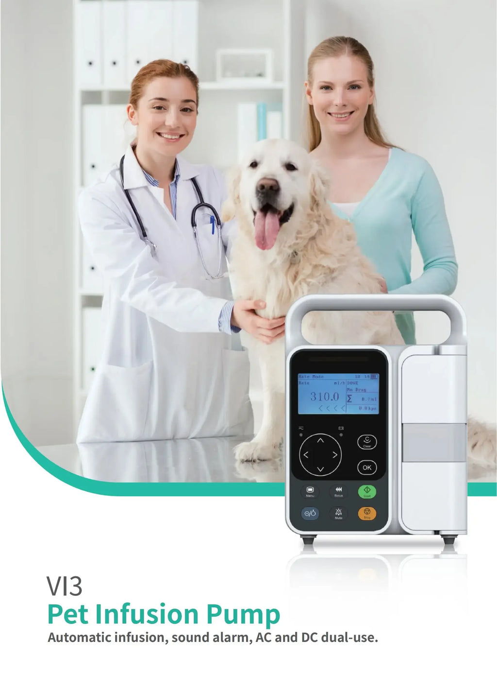 Medical Infusion Pump for Human Animal Hospital with Automatic Audible Alarm And Bubble Pressure Monitoring Upgrade