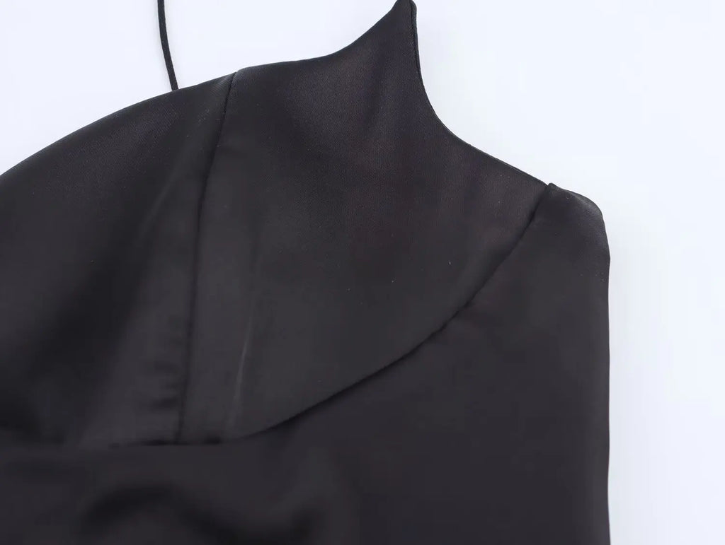 HH 2025 Summer Dress For Women Fashion New Backless Slim Zipper Dresses Woman Wild Female Evening Long Dress Vestidos