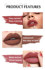 Waterproof Velvet Matte Lip Gloss