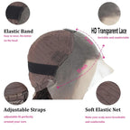 Pixie Cut 13x4 Transparent Lace Front Wigs Human Hair Wig For Women Short Straight Lace Frontal Wig 180% Daily Party Mother Gift