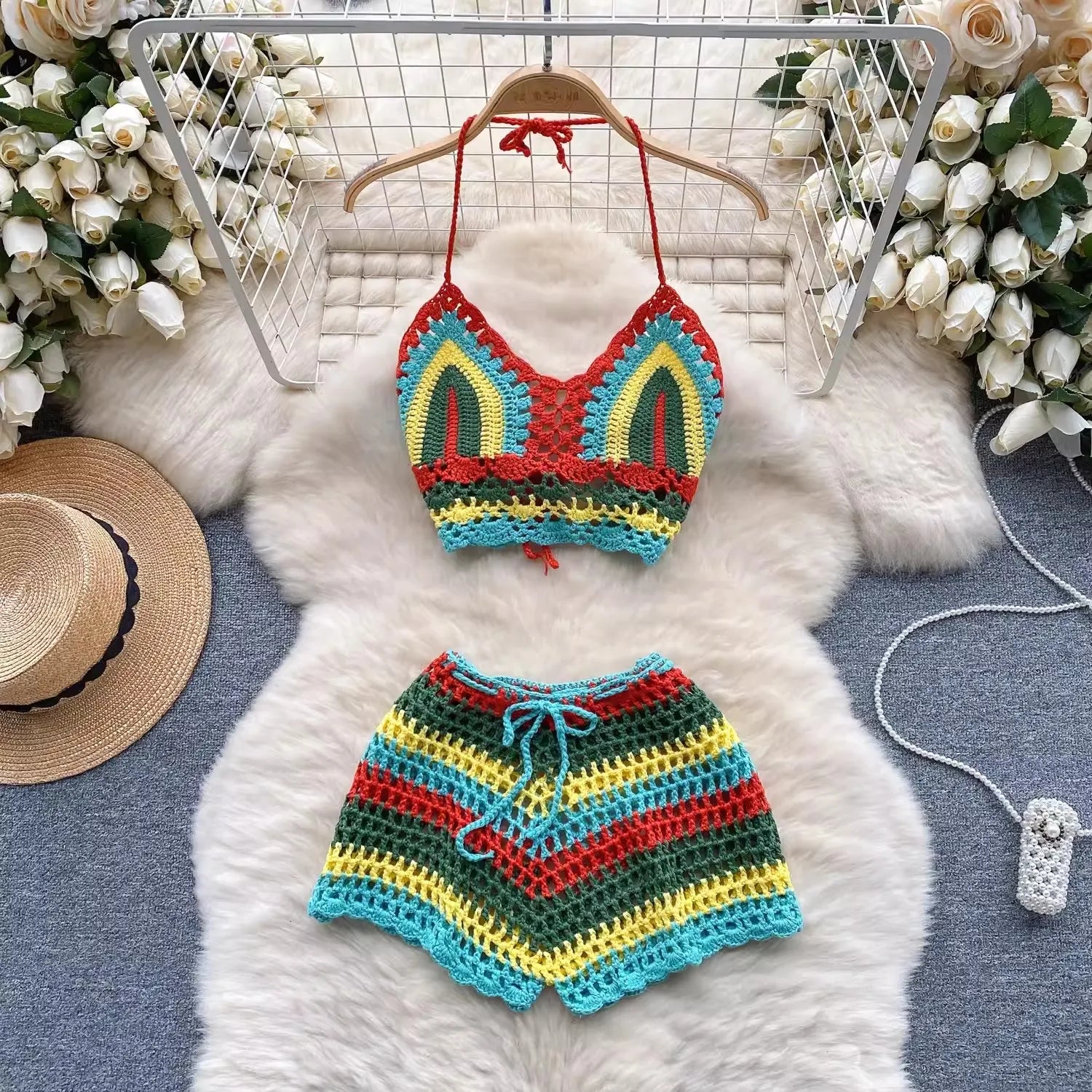 Halter Short Set