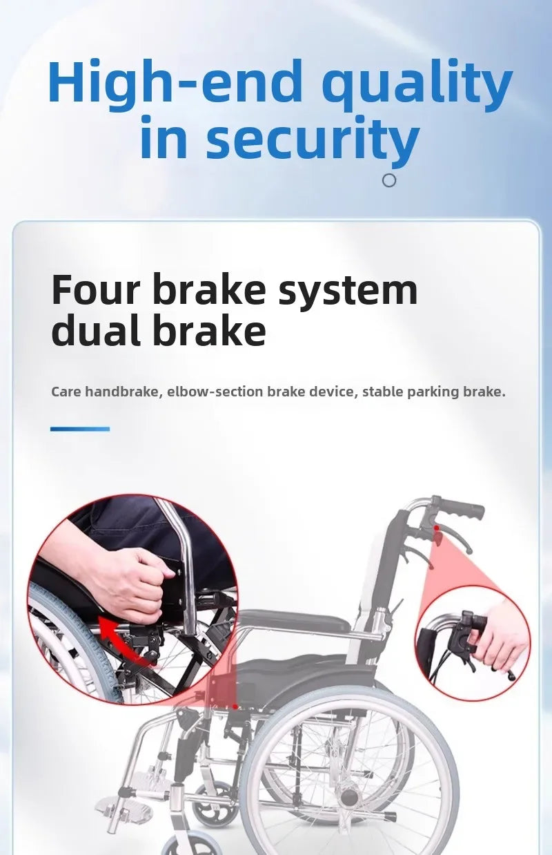 Wheelchair Wheelchair Folding Lightweight Small Elderly Special Disabled Portable Hand Push Scooter