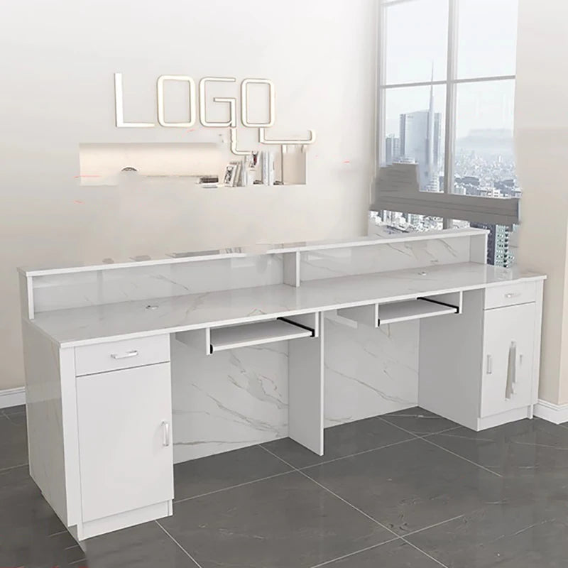 Counter Desk For Shops Counter Reception Beauty Salon Reception Desk Cashier Drawers Empfangstheke Kosmetik Office Furniture