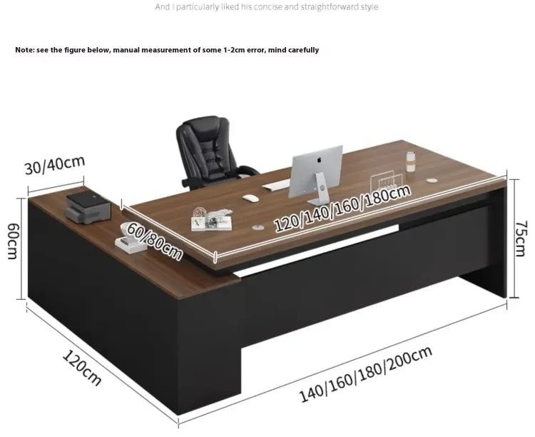 Executive Table Desk Writing Professional Auxiliary Computer Tables Work Corner Student Side Desk Study Mesa Office Furniture