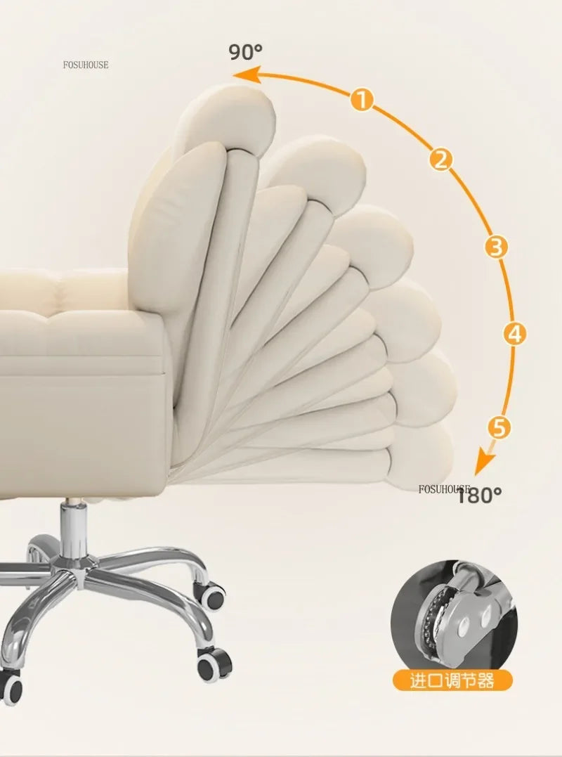 Mobile Swivel Soft Gaming Chairs Comfortable Aesthetic Gamer Leisure Desk Chair Nordic Office Chair Home Office Furniture V l