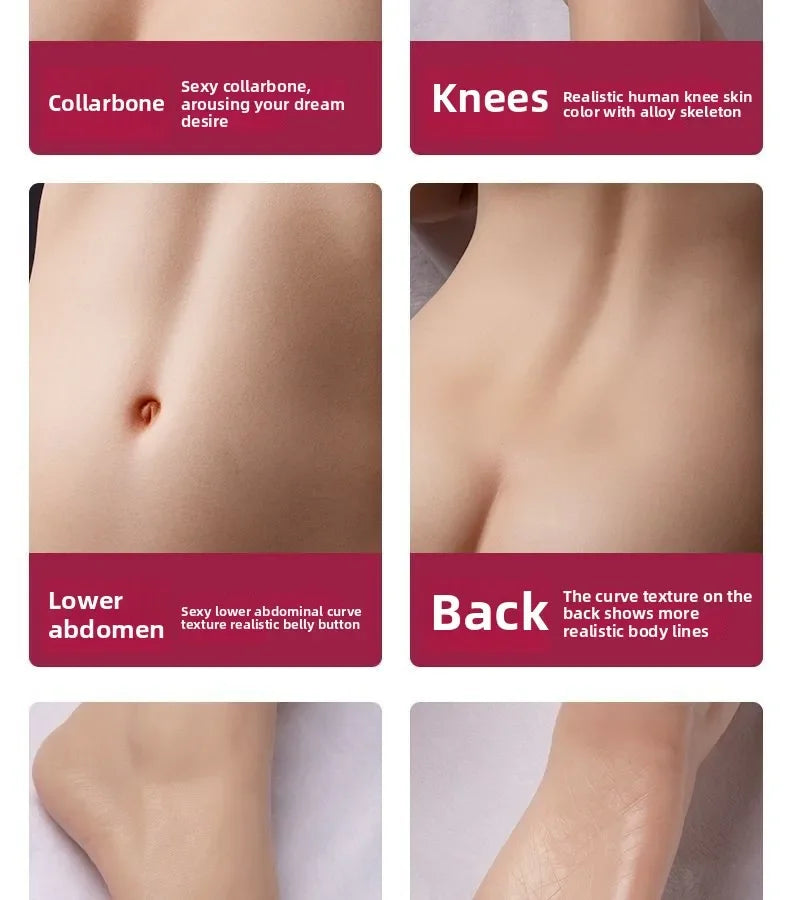 Doll full body solid dual channel real-life proportion aircraft cup skeleton male doll famous instrument intelligent  device