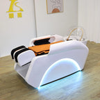 Plug In Automatic Massage Shampoo Bed Built in Electric Massager, Hair Salon Head SPA Hydrotherapy Commercial Salon Furniture