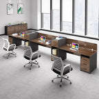 Moderne 6-Personen-Kombination Aus Einfachem Computer-Schreibtischs Tuhl Einzel-und Doppel-Face-to-Face-Design Eisen Modularer S