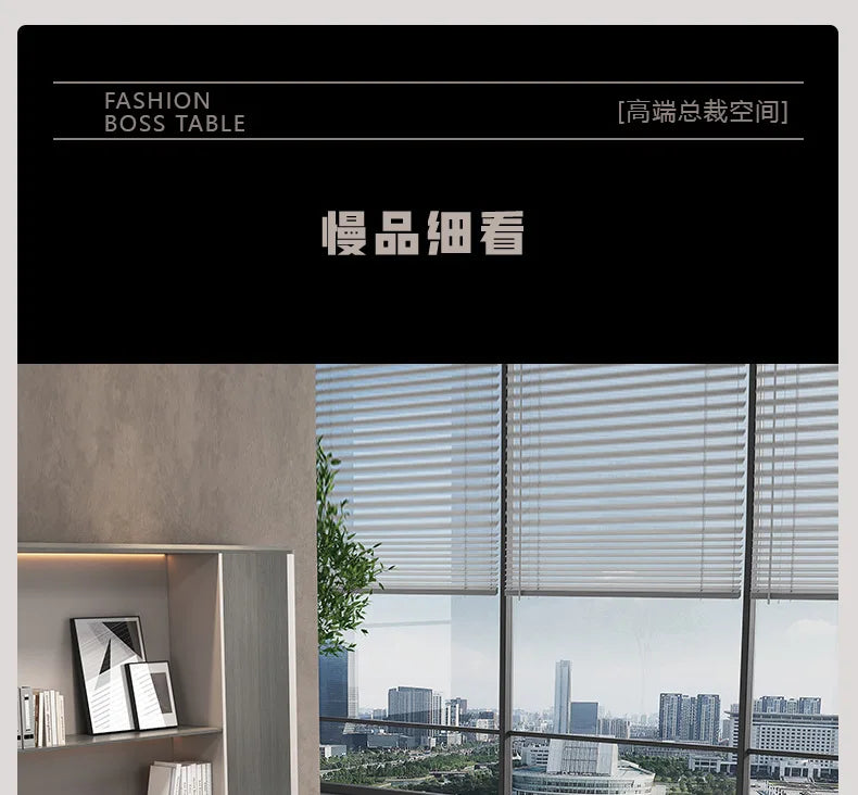 Boss's desk is simple, modern table and chair combination, advanced sense, large class desk, single presiden