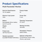 Resoxy 12.1 Digital Vital Signs Monitor