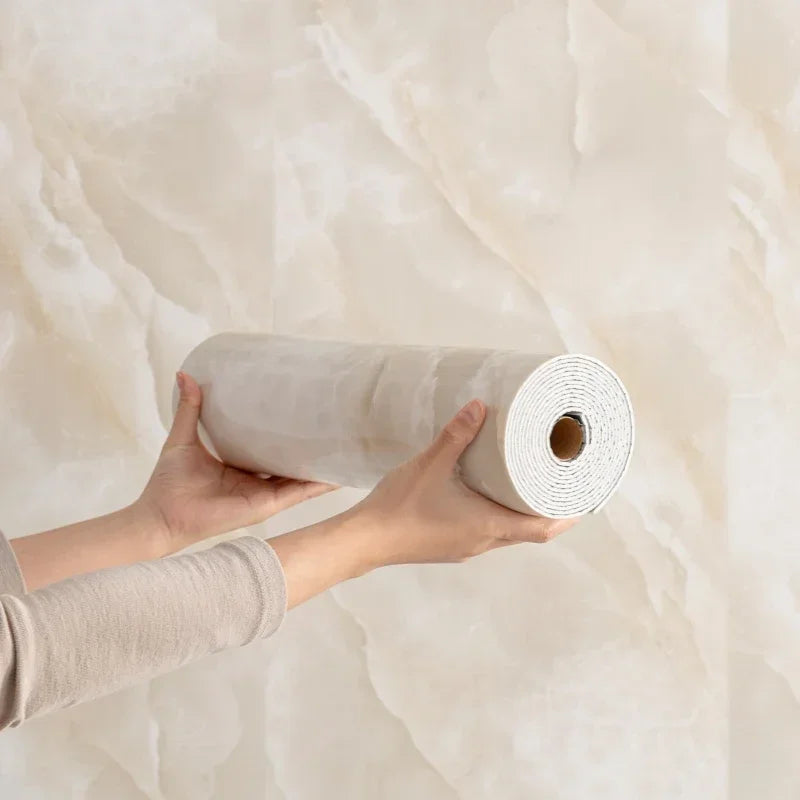 Thick Foam Self Adhesive Wall Stickers Imitation Marble Wallpapers for Bedroom Home Decor Waterproof Peel and Stick Wall Panels