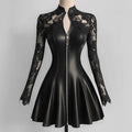 PU Leather Mini Dress