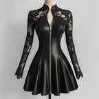 PU Leather Mini Dress