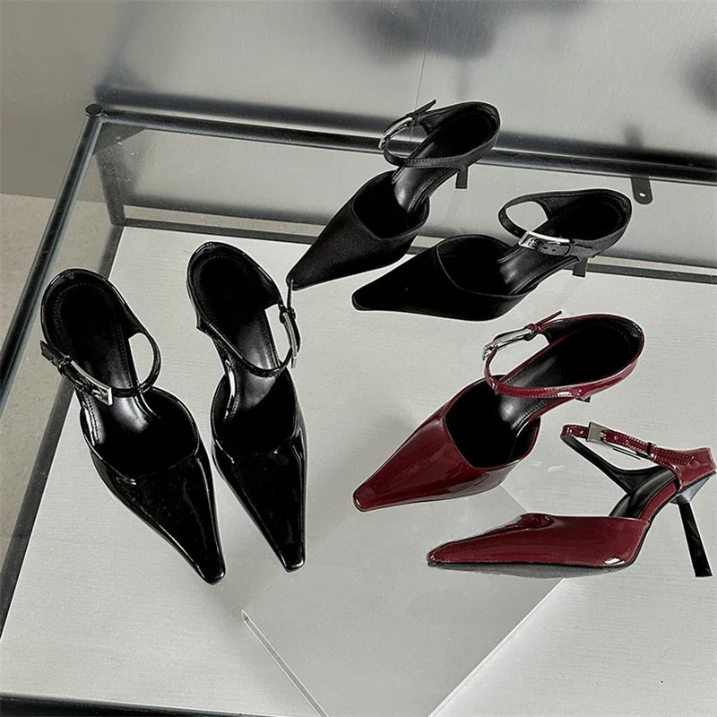 Pointed Toe Mule Heels