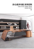 European High Quality Office Desk Cheap Executive Study Standing Office Desk Storage Floor Boss Wooden Escritorio Furniture