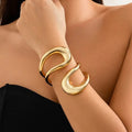 Geometric Open Cuff Bracelet