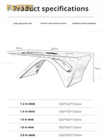 Modern new president's office desk and chair white high-end design office furniture