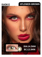 Duoxiu Contact Lenses 2Pcs Blue Green Contact Lenses Color Permanent Makeup Machine Changing Pupil and Eyes Color Fashion Lenses