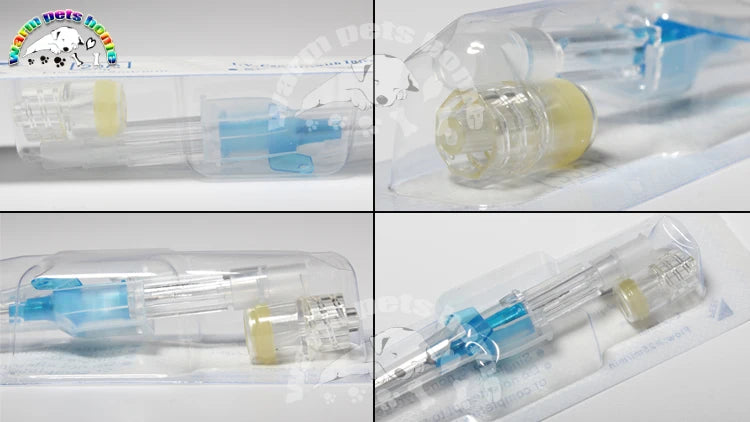 50pcs Sterile IV Cannula With Heparin Cap Disposable Butterfly IV Cannula Intravenous Injection Catheter Veterinary Consumables