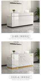Counter Desk For Shops Counter Reception Beauty Salon Reception Desk Cashier Drawers Empfangstheke Kosmetik Office Furniture