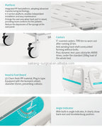 Factory 3 Crank 3 Function Foldable Manual Patient Nursing Medical Hospital Bed Manufacturers