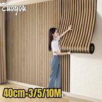 Thick Wood Grain Self-adhesive Wall Stickers for Living Room Wall Cladding Peel and Stick Foam Wallpapers Home Decor Wall Panels