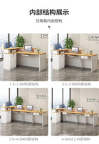 Luxury Simple Reception Desk Logo Salon Decorations Modern Reception Desk Office Beauty Mostrador Recepción Commercial Furniture