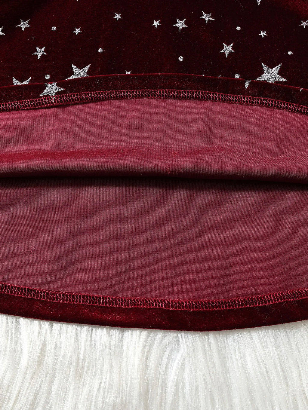 2025 New Year Dress for Girls Winter 3-6Y Kids Star Print Bowknot Long Sleeve Evening Dress Christmas Festive Dress for Girls