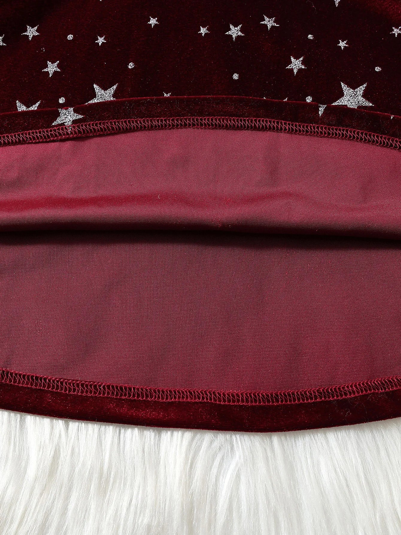 2025 New Year Dress for Girls Winter 3-6Y Kids Star Print Bowknot Long Sleeve Evening Dress Christmas Festive Dress for Girls