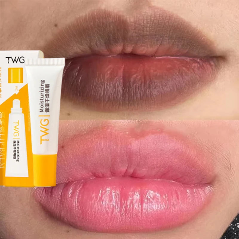 Remove Dark Lip Balm Vitamin C Lighten Melanin Gloss Oil Exfoliating Clean Pigment Dead Skin Fade Lip Lines Beauty Care Makeup