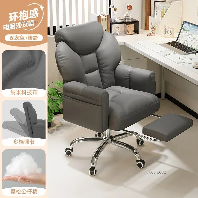 Mobile Swivel Soft Gaming Chairs Comfortable Aesthetic Gamer Leisure Desk Chair Nordic Office Chair Home Office Furniture V l