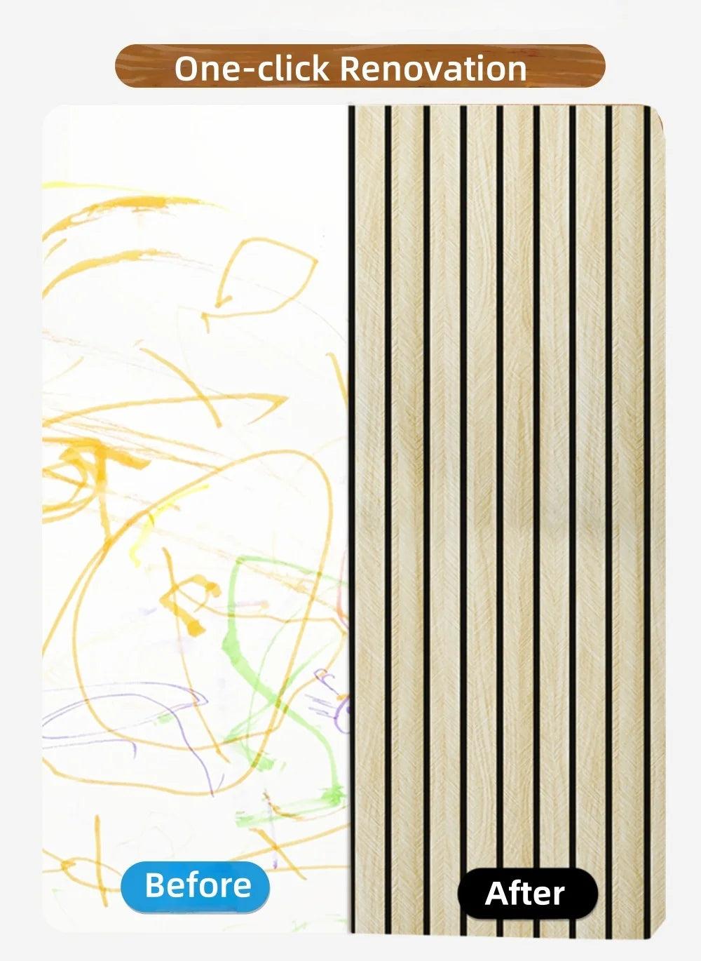 Thick Wood Grain Self-adhesive Wall Stickers for Living Room Wall Cladding Peel and Stick Foam Wallpapers Home Decor Wall Panels