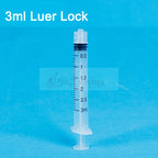 20pcs 1ML 5ML 10ML 20pcs Plastic Luer Lock Syringes Measure Perfume Rinse Disposable Sampler Injector Measuring Injection Syring