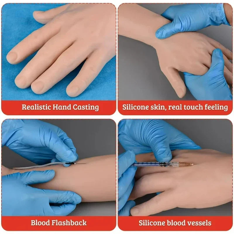 Phlebotomy Practice Kit for Injection Training IV Practice Kit Intravenous Infusion Puncture Injection Arm  Training Model