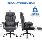 Big and Tall High Back Executive Task Chair Linen Fabric Breathable Keeping you cool Home Office Chairs