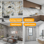 Thick Foam Self Adhesive Wall Stickers Imitation Marble Wallpapers for Bedroom Home Decor Waterproof Peel and Stick Wall Panels