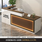 Luxury Modern Reception Desk with Logo Display