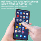 Cofoe 100Pcs Medical Grade Gloves TPE Disposable Gloves Transparent Non-Slip Acid Work Safety Food Grade Household