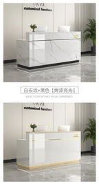 Counter Desk For Shops Counter Reception Beauty Salon Reception Desk Cashier Drawers Empfangstheke Kosmetik Office Furniture
