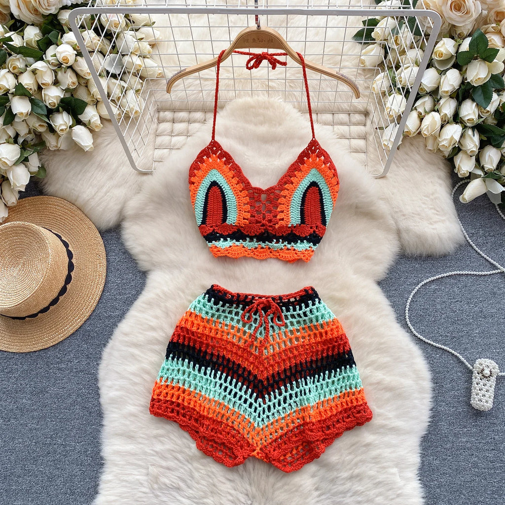 Halter Short Set