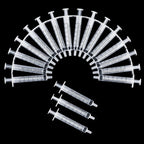 3ml Syringes + 25G 20MM Injection Needles Drawing Needles Injection Tool Sharp Pointed Needles Disposable Needle