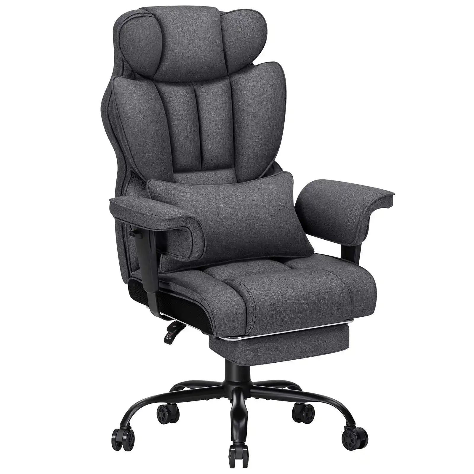 Big and Tall High Back Executive Task Chair Linen Fabric Breathable Keeping you cool Home Office Chairs