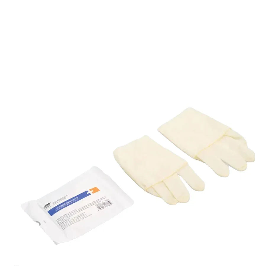 50 Pairs of Disposable Medical Rubber Inspection Gloves Natural Rubber High Elastic Thickening Skid Resistance Wear Spot