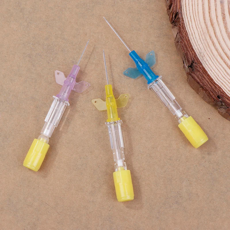 Disposable Animals IV Cannula Intravenous Injection Catheter With Wing 22G 24G 26G For Pet Dog Cat Veterinary Tools