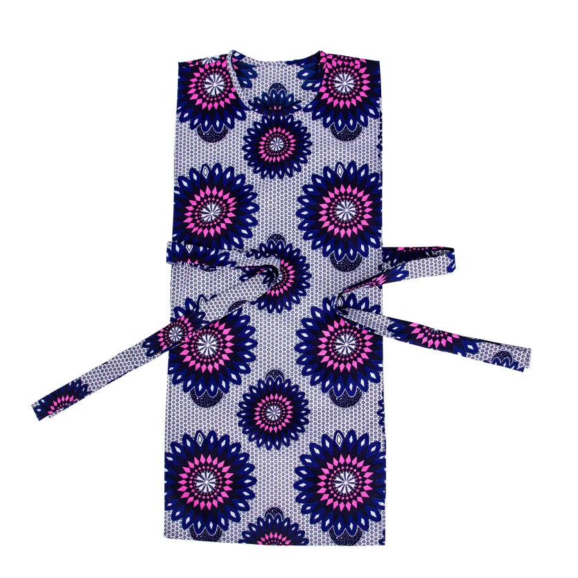 BRW Women Vest Dress with Belt Traditional Dress Party Clothing Midi African  Female Clothes Korean Ankara Wyb907