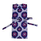 BRW Women Vest Dress with Belt Traditional Dress Party Clothing Midi African  Female Clothes Korean Ankara Wyb907