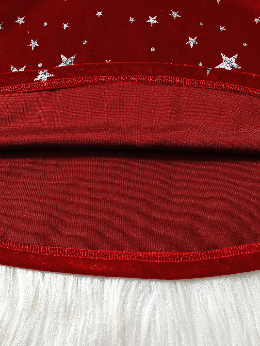 2025 New Year Dress for Girls Winter 3-6Y Kids Star Print Bowknot Long Sleeve Evening Dress Christmas Festive Dress for Girls