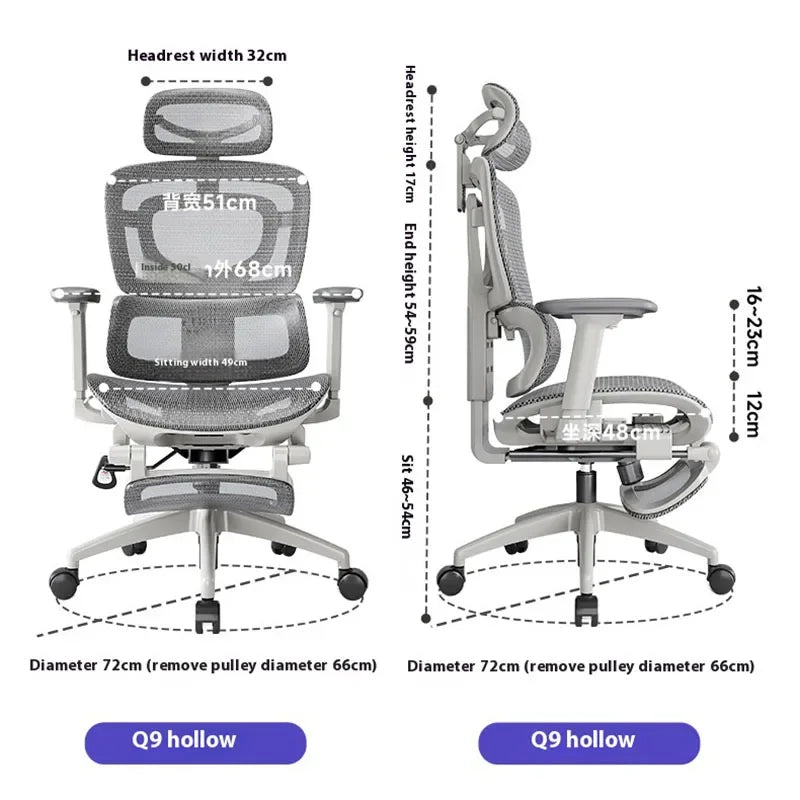 Foot Rest Chair Ergonomic Gaming Chairs Computer Comfortable Wheels Massage Adjustable Sedia Da Ufficio Office Furniture