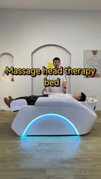 Plug In Automatic Massage Shampoo Bed Built in Electric Massager, Hair Salon Head SPA Hydrotherapy Commercial Salon Furniture