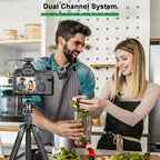 3in1 Wireless Lavalier Microphone for Camera,iPhone,Android,Microphone for Video Recording Recording Podcast Noise Reduction Mic